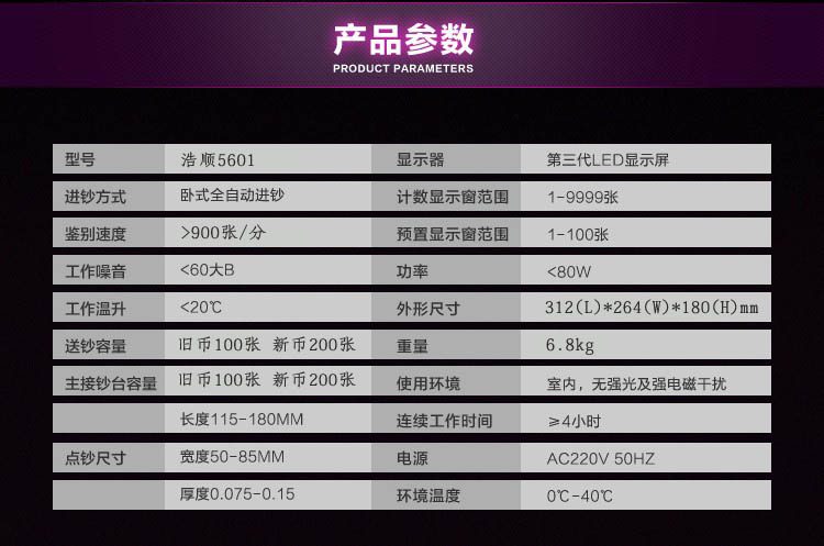 浩順5601全智能點鈔機（B）